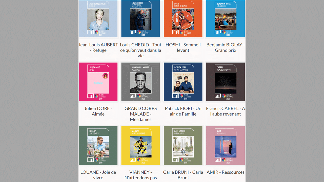 Votez pour l’album RTL de l’année