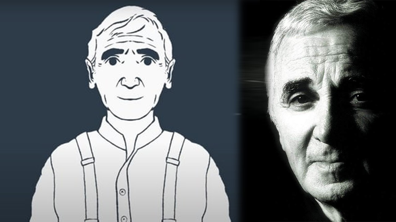 Découvrez le beau clip animé en hommage à Charles Aznavour, décédé il y a 5 ans.