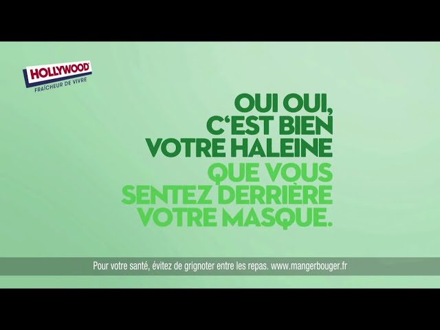 Pub Chewing gum Hollywood Green Fresh & Simple novembre 2020