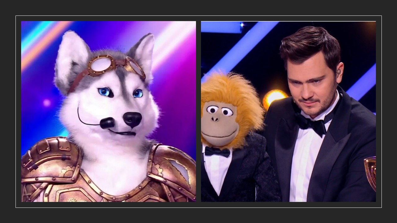Mask Singer : Les larmes de Jeff Panacloc pendant la prestation de Vincent Niclo, le vainqueur.