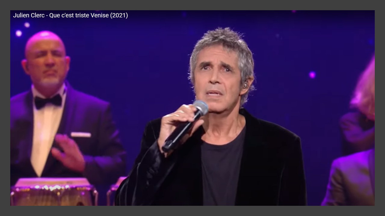 “Chantons Aznavour” (France 3): Julien Clerc chante Que c’est triste Venise