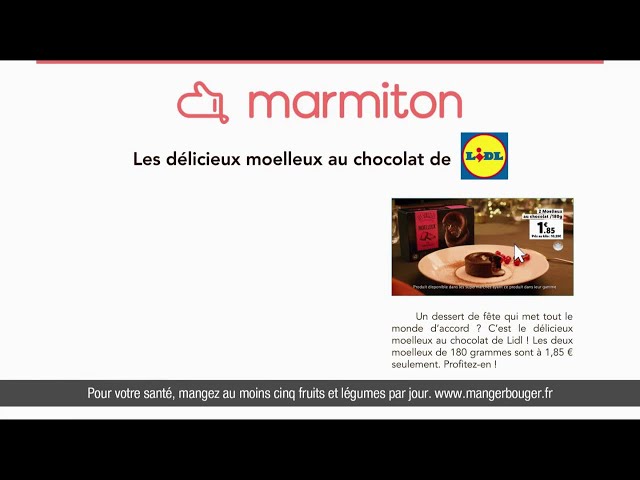 Pub Lidl 2 moelleux chocolat surgelés novembre 2020