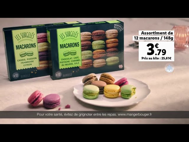 Pub Lidl assortiment 12 Macarons surgelés novembre 2020