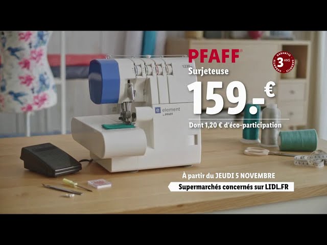 Pub Lidl Surjeteuse Pfaff novembre 2020