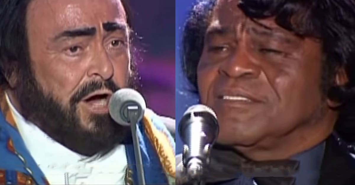 2002 : Un duo de légende Luciano Pavarotti et James Brown