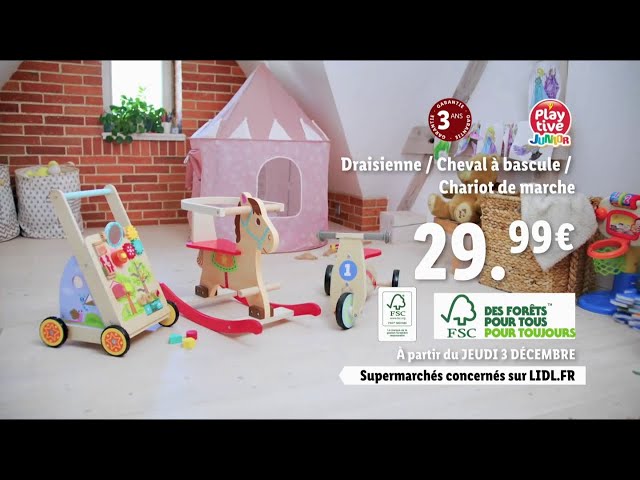 Pub Maison de poupées XXL Draisienne Cheval à bascule Chariot de marche Lidl novembre 2020