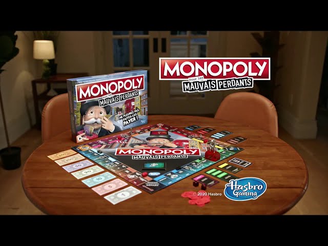 Pub Monopoly Mauvais Perdants Hasbro novembre 2020
