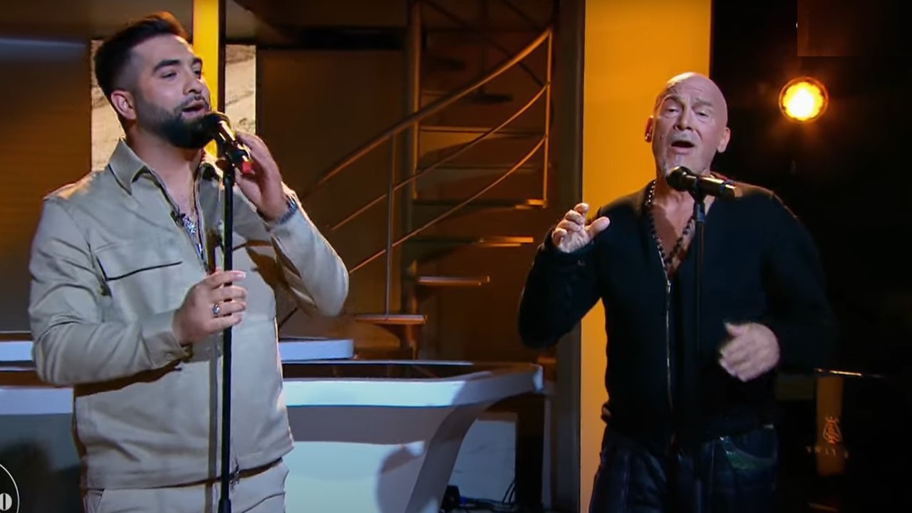 Florent Pagny et Kendji Girac chantent en direct sur le plateau de “20h30 le dimanche”
