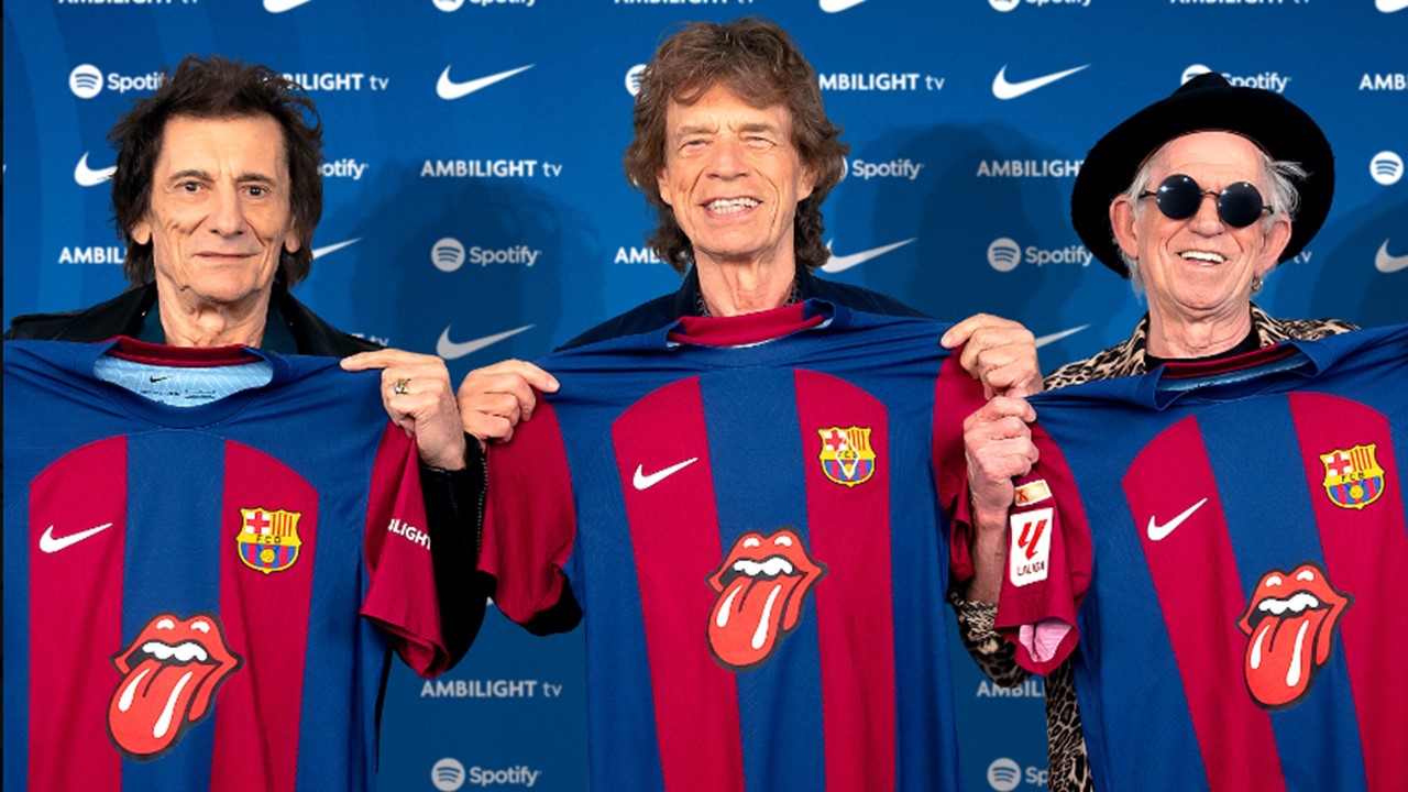 Le maillot spécial “Rolling Stones” pour le classico Barça / Real du 28 octobre prochain.