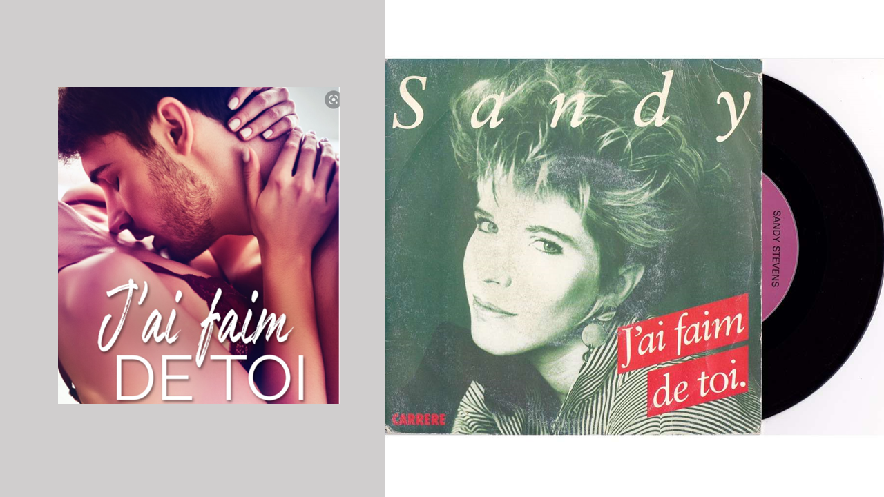 Les années 80 : “J’ai faim de toi” Sandy (1988). Un titre qui a été classé N°1 au Top 50