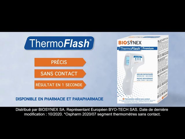 Pub thermomètre sans contact ThermoFlash Biosynex novembre 2020