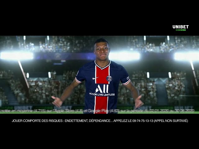 Pub Unibet parteniare officiel du PSG 2020