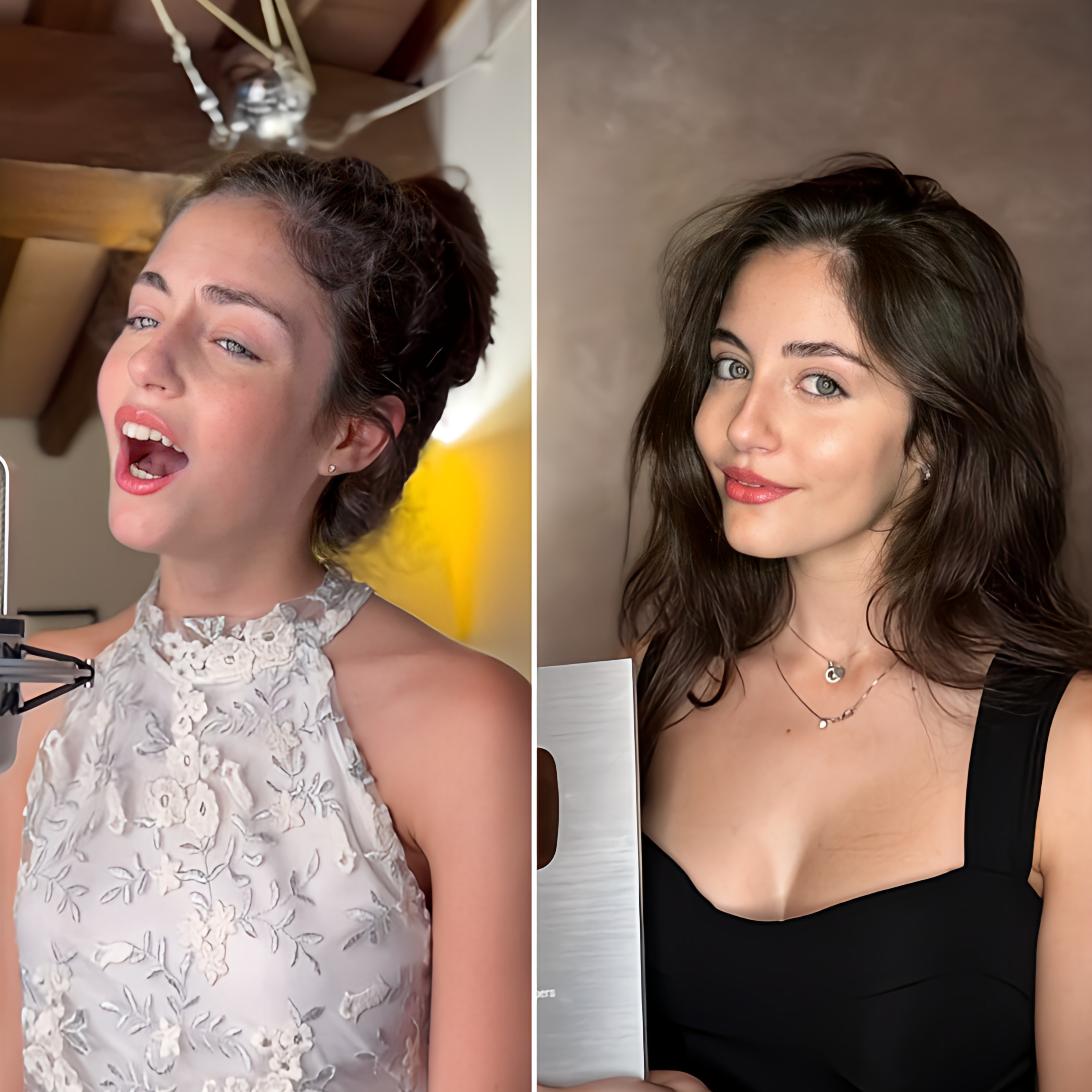 Giulia Falcone, qui vient de passer la barre des 100.000 abonnés, reprend “Hymne à l’amour” d’Edith Piaf.
