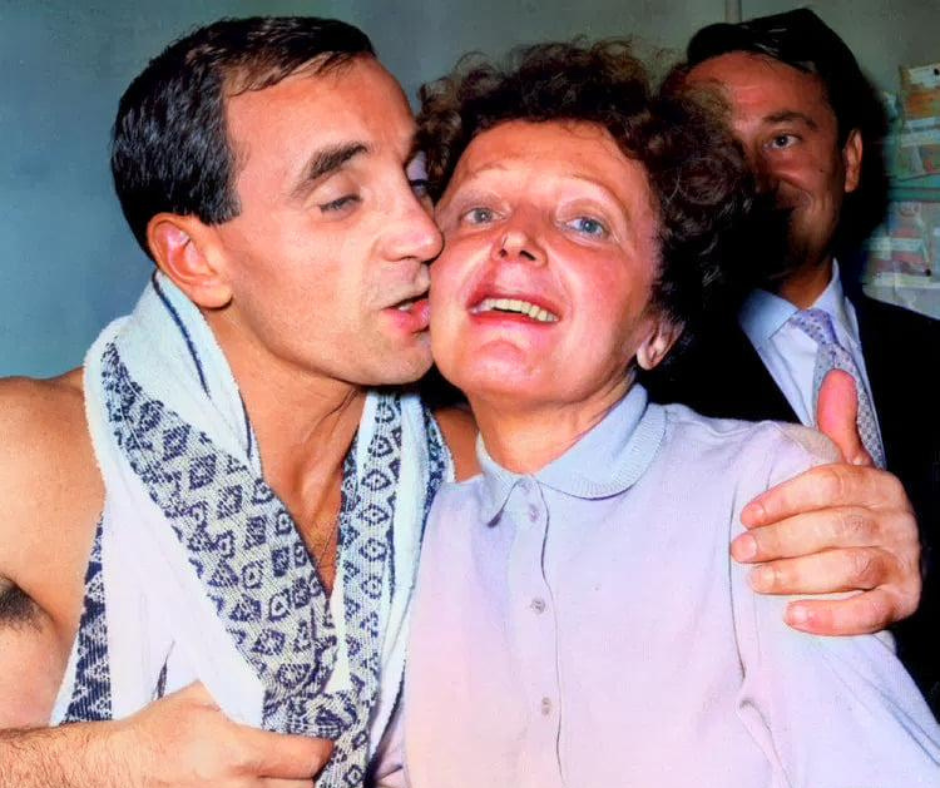 Edith Piaf et Charles Aznavour