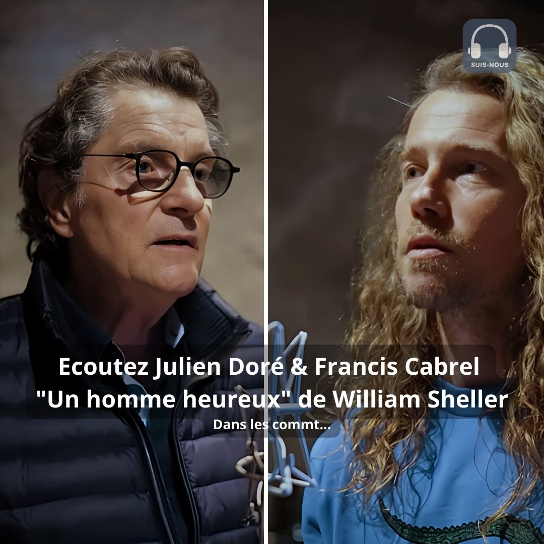 “Un homme heureux” Ecoutez Julien Doré & Francis Cabrel en duo avec en prime un beau message de Julien.
